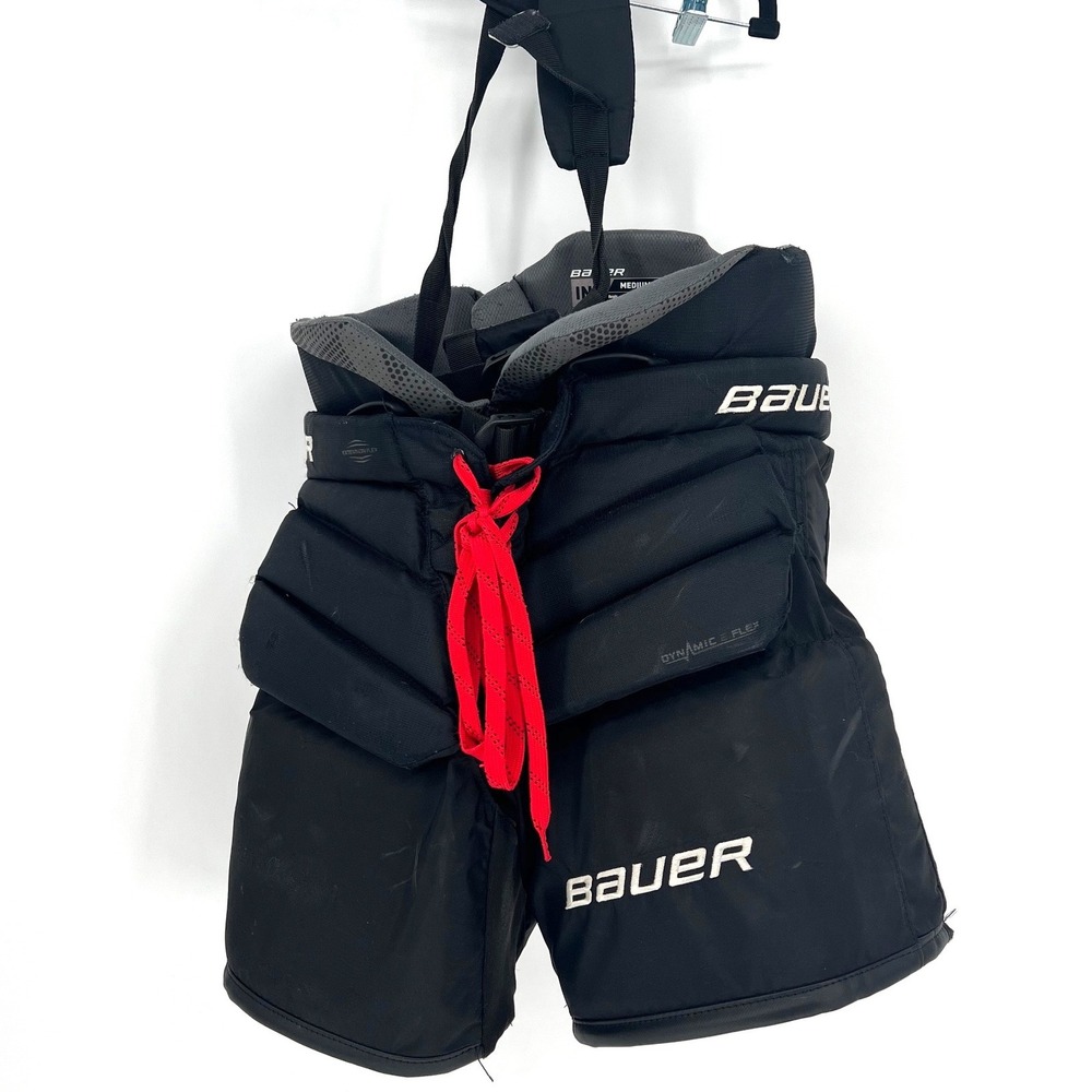 Bauer Elite Goal Pant Intermediate Medium Black Ice Hockey Goalie Protective